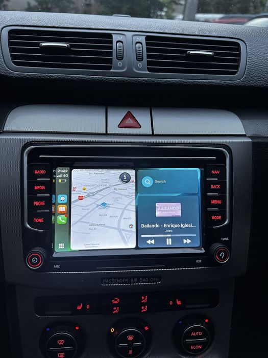 Navigatie Carplay Android auto Mib2 Vw Passat Golf Caddy Tiguan Skoda