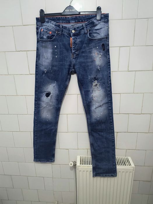 Blugi marca ICON 2 mărime 36 culoare albastru