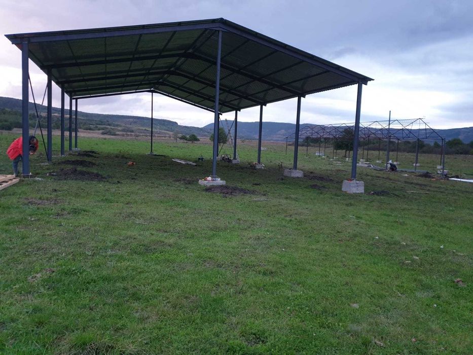 Hale si structuri metalice, agricole, ferme, service, depozit, saivan