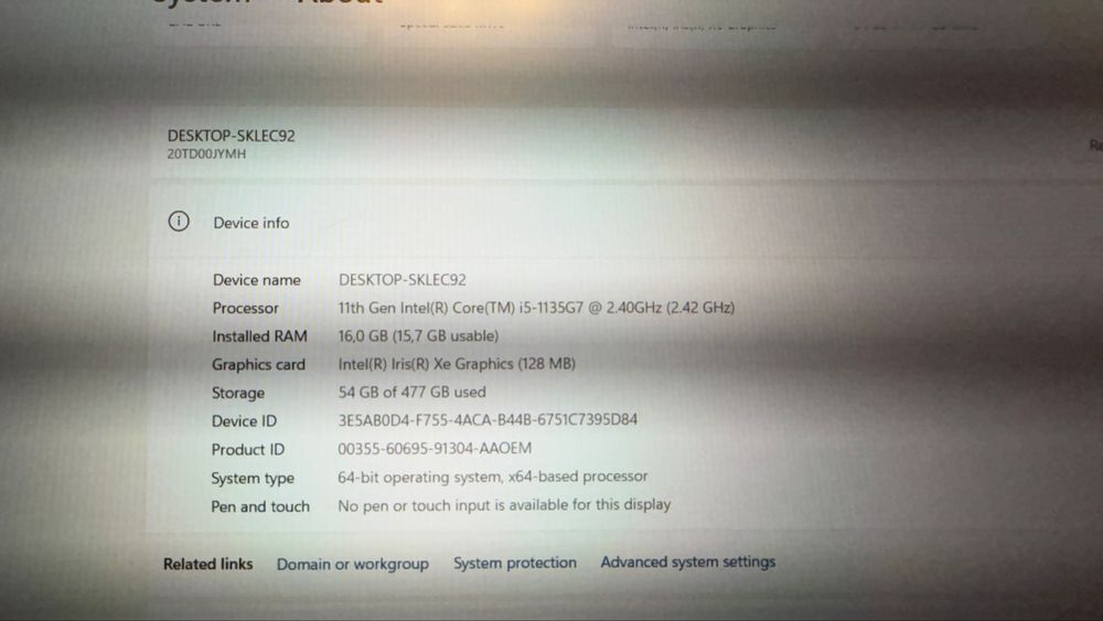 Lenovo Thinkpad E15