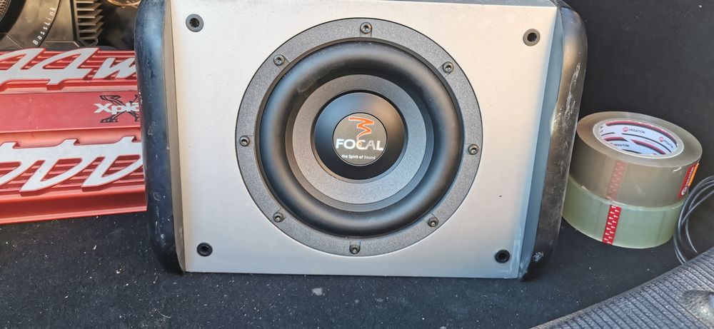 Subwoofer focal + amplificator sony xplod