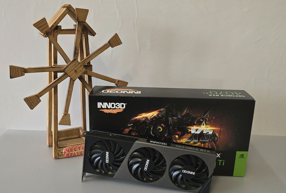Видео карта Inno3D RTX 4070ti X3, 12GB GDDR6X Nvidia GeForce