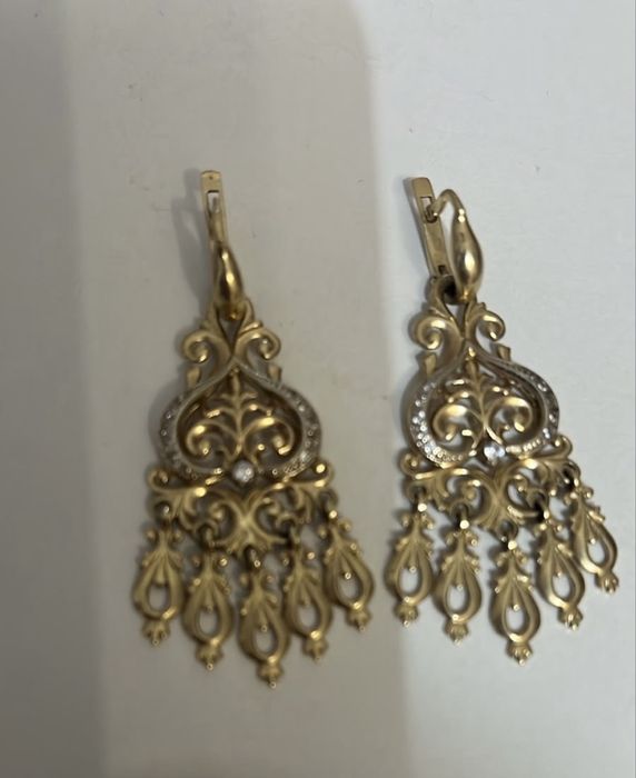 Серьги золотые 585 проба