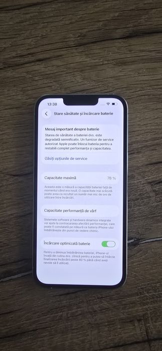 iPhone 13 Pro 128GB Alb – stare bună