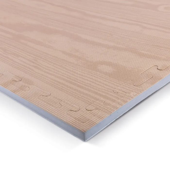 Татами 100x100x2см EVA подова настилка,пъзел антихлъзгаща/дърво/сиво