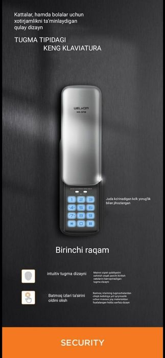 "WELKOM" smart qulflari