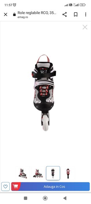 Role reglabile RCO, 35-38, Rosu, SS5008M-B