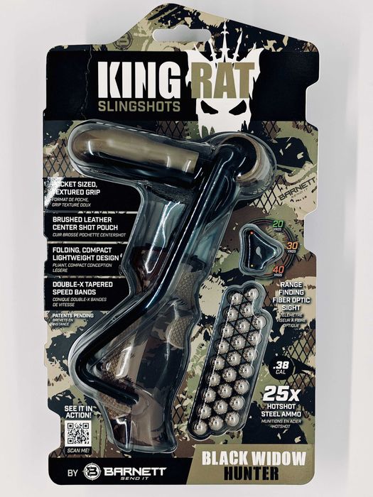 Прашка BARNETT USA King Rat Slingshots Black Widow Hunter™