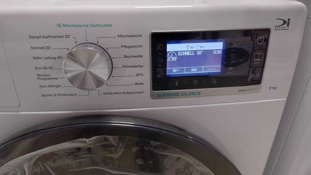 А+++ Нова Пералня машина Bauknecht 9 кг 1400 об/мин AquaStop ZEN мотор