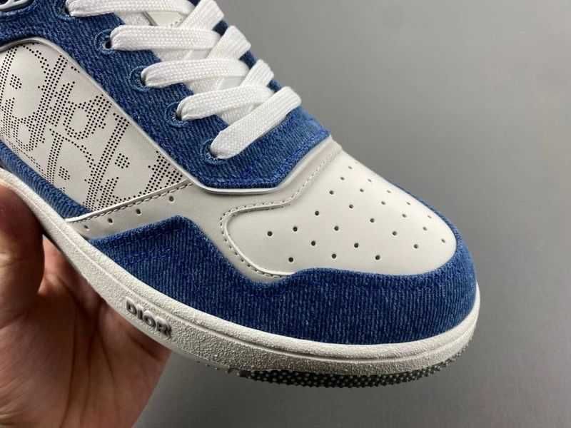 Dior B27 Low White Blue Denim