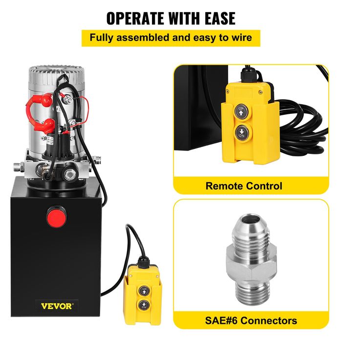 Pompa Hidraulica 6L Unitate Actionare Unica DC12V 3200 PSI