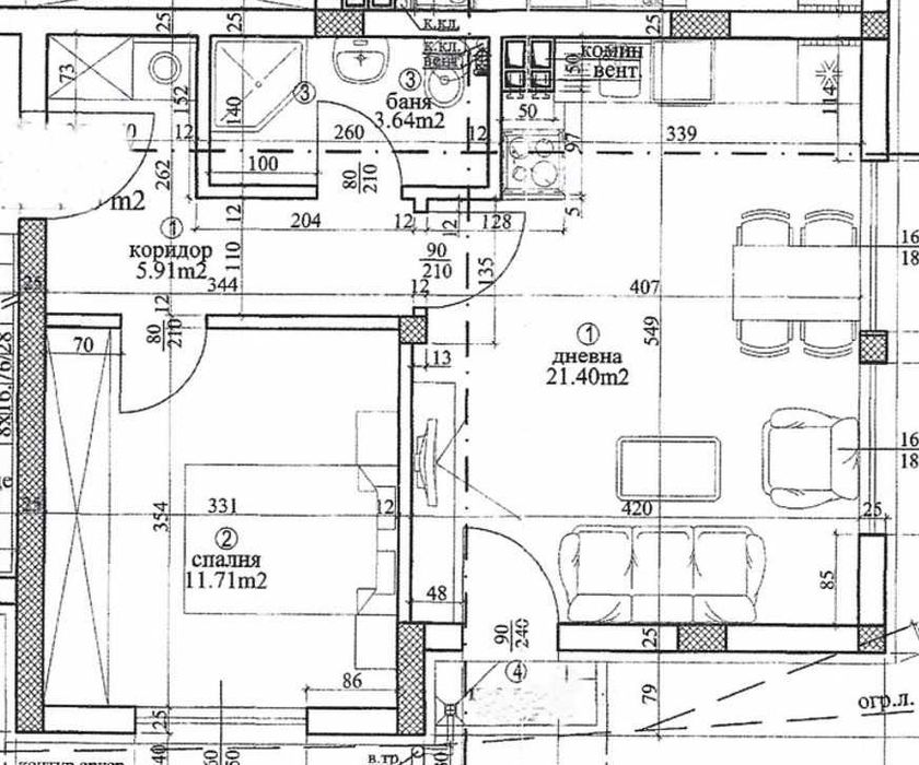 Дустаен апартамент в нова сграда в центъра на кв. Виница