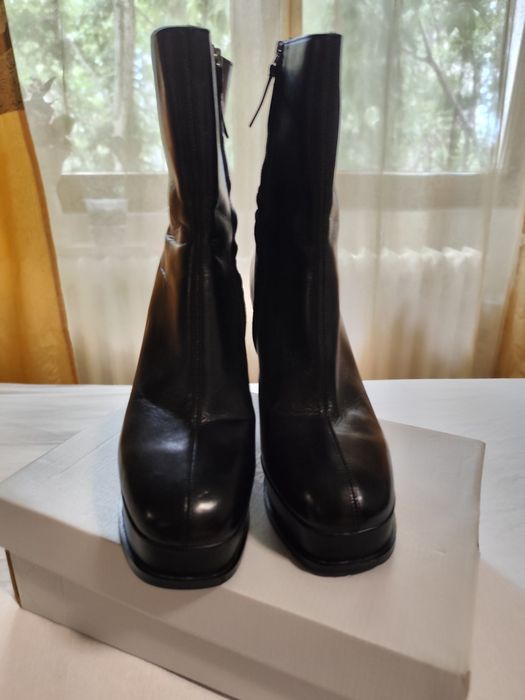Ghete piele negre 39