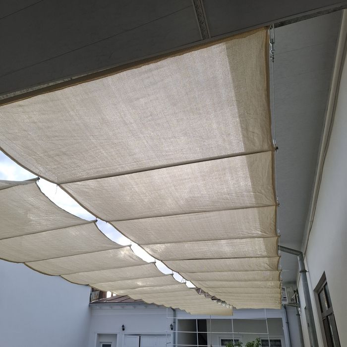 Тент, баннер  Соя сетка установка