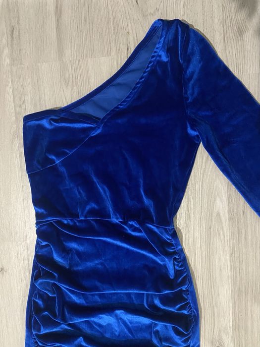 Дамска Синя Къса Рокля