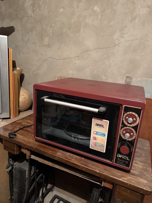 Настольная элетропечь , Akel бордовая