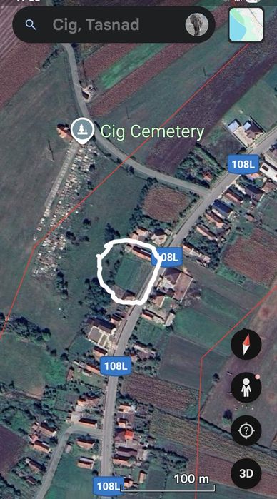 Vând teren intravilan sat Cig , Tasnad jud Satu Mare