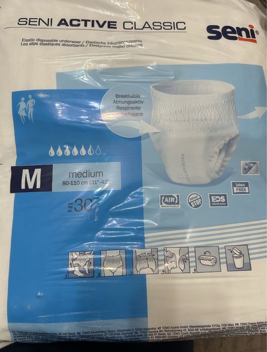 Scutece adulti Seni M , 30 buc