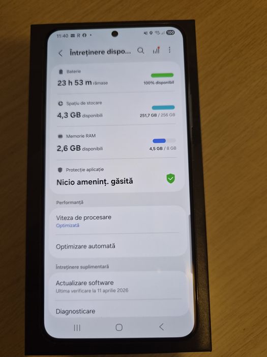 Samsung S22 plus 256 Gb, black, impecabil