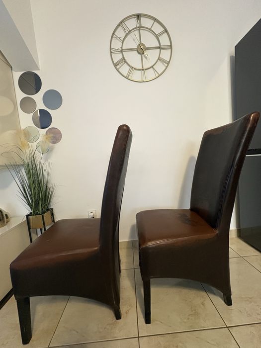 4 scaune tapițate culoare wenge