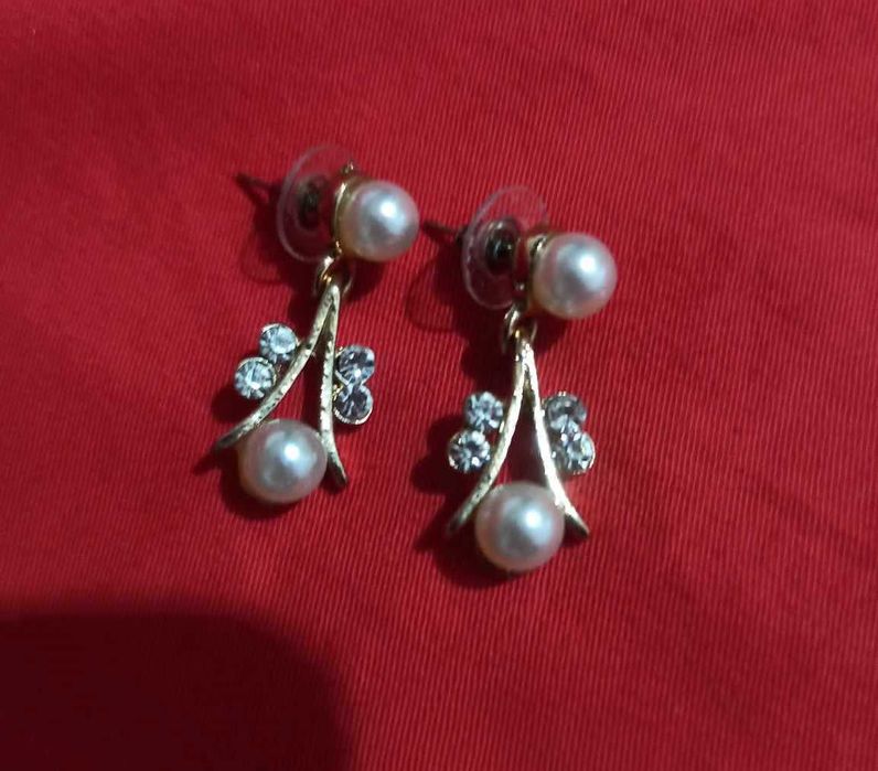 Set colier dublu, brățară dublă și cercei - perle de cultură