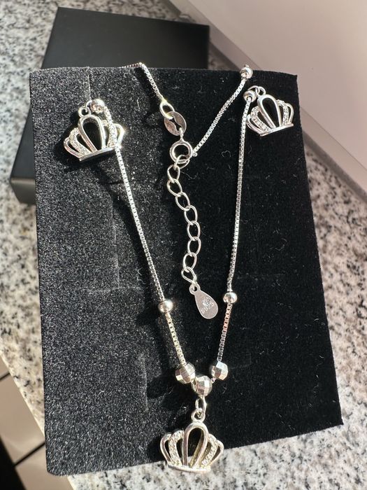 Сребърна гривна за глезен Victoria Silver