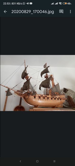 Продается корабль ручной работы.