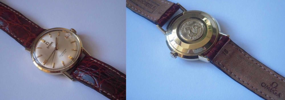 Ceas aur solid 18K OMEGA Seamaster de Ville calibrul 552