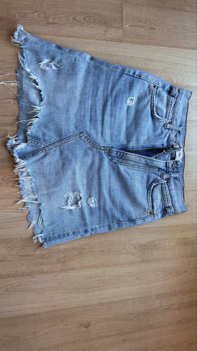 Къси дънкови поли