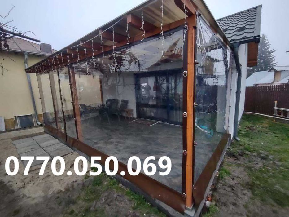 Folie/ folii terase si foisoare, transparenta, tratata UV, 0,8