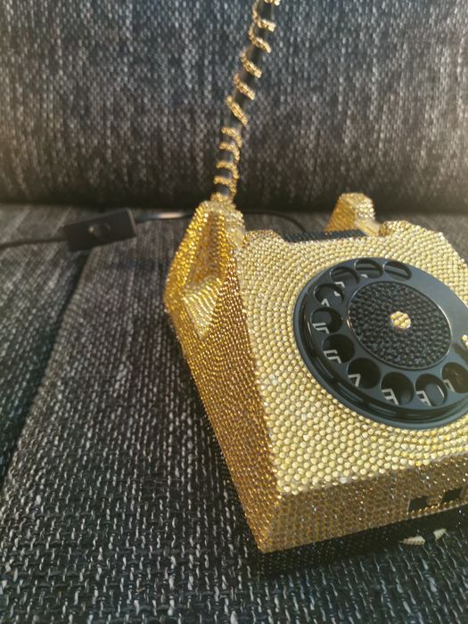 Lampa de Birou  – Vintage Telephone Lamp | Golden Glam