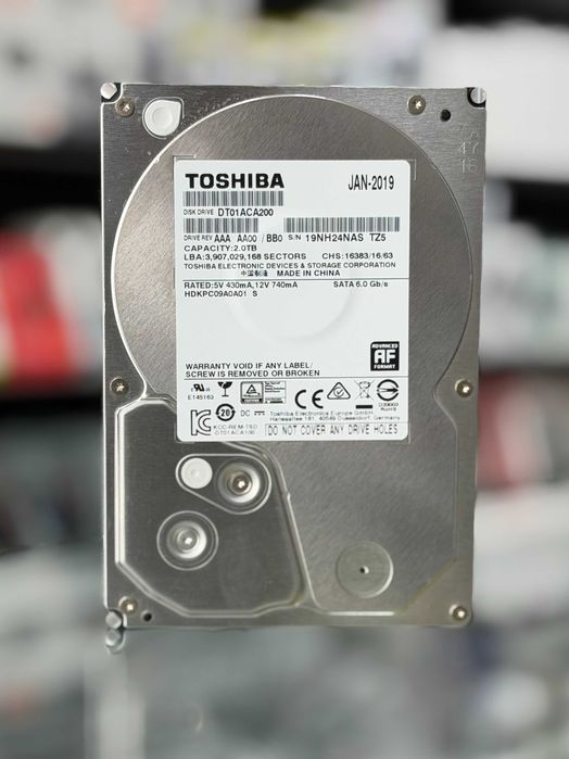 HDD 2 TB Toshiba ideal 100%