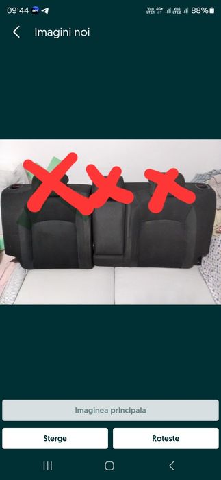 Bancheta canapea spate Nissan Qashqai fara tetiere