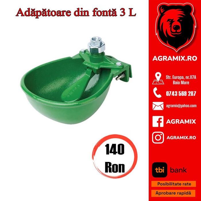 Adapatoare noi fonta de 1.5-2.5L si 3L pt animale, Agramix