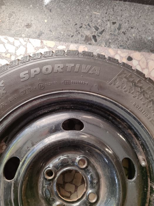 Метални джанти - 4 бр., комплект със зимни гуми