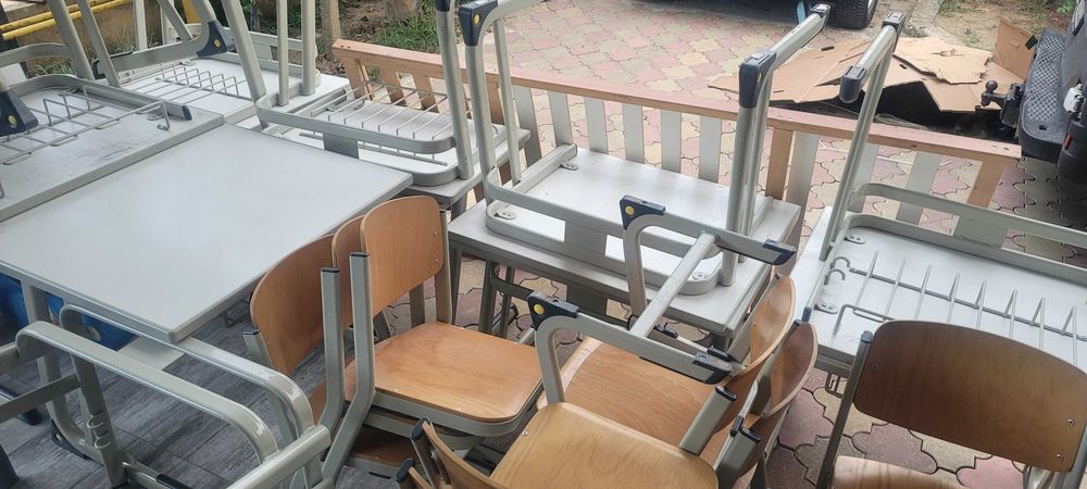 Bănci școlare(masă si scaun) și catedră învățământ primar și preșcolar
