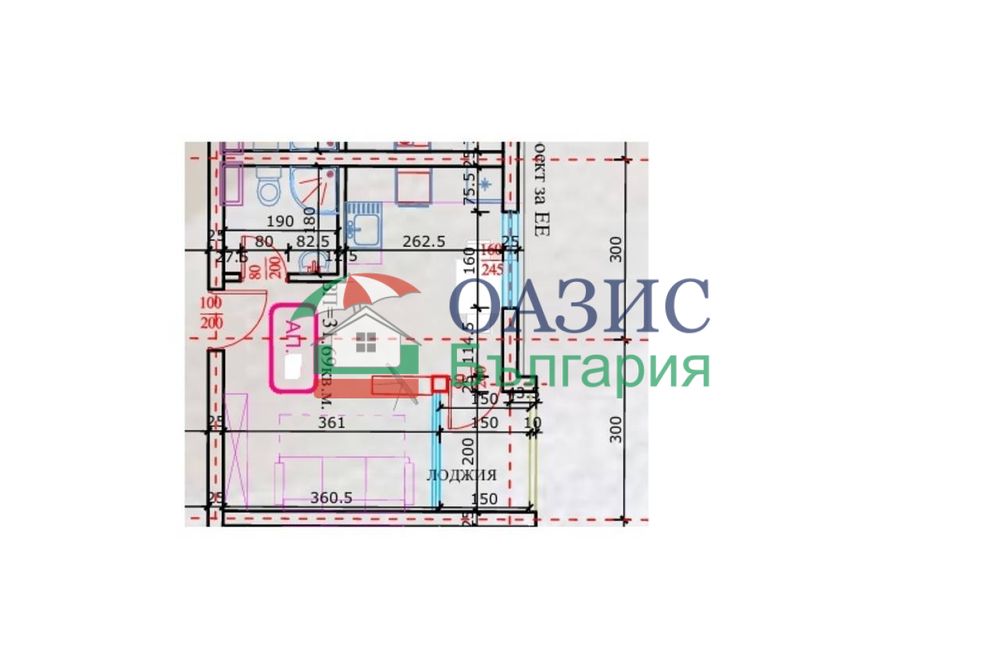 Студио на 3-ти етаж, Ж' адор Блан, Слънчев бряг, България - 38,92 кв. м.,