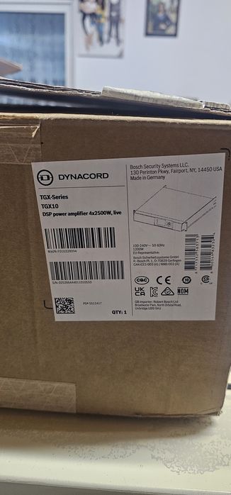 Dynacord TGX 10 Nouă factură ,garanție si Certificat de conformitate