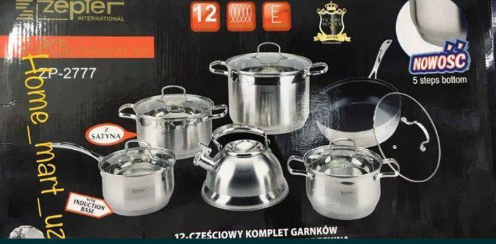 Доставка бесплатная Преимущества набора посуды Zepter 
- Матер