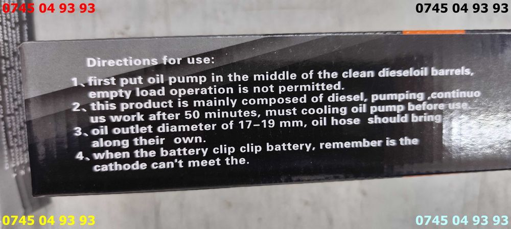 pompa orice lichid apa combustibili ulei la 12v cu filtru si crocodili