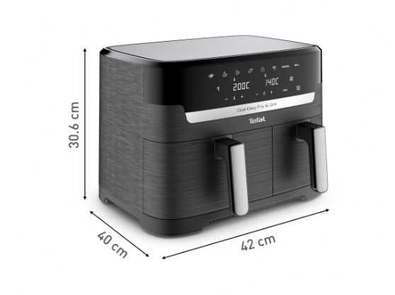 Friteuza cu aer cald Tefal Dual Easy Fry & Grill