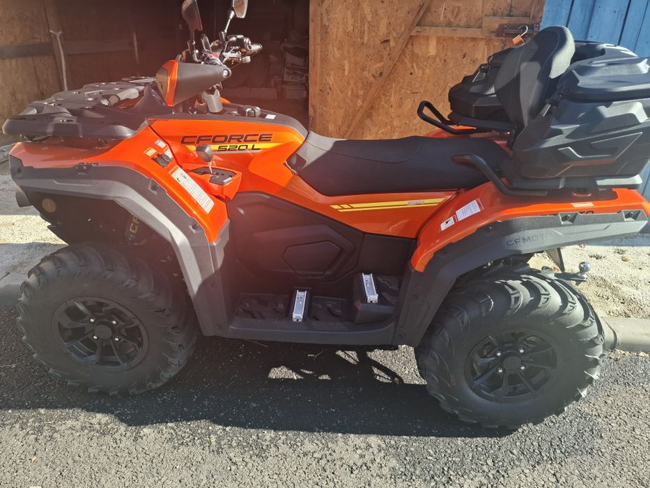 Vând ATV CF MOTO 520l + remorca Repo 2600/1700 basculabila