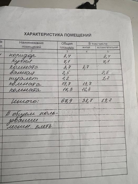 Продаётся  трёхкомнатная квартира