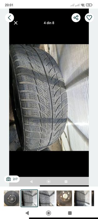 Vând jante de tabla cu cauciucuri  sau schimb