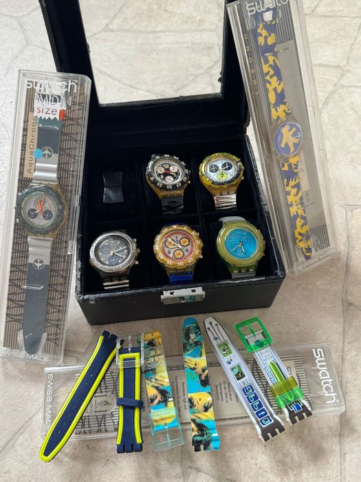 Lot 7 ceasuri Swatch Vintage anii '90