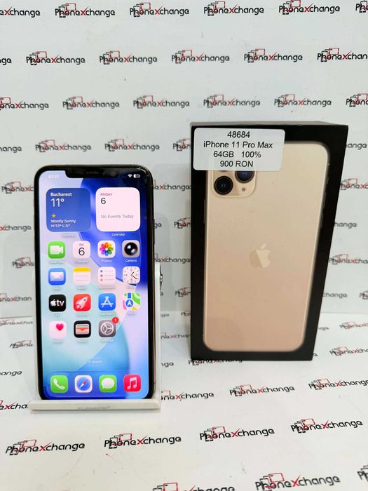 iPhone 11 Pro Max Gold Neverlocked 64GB     48684