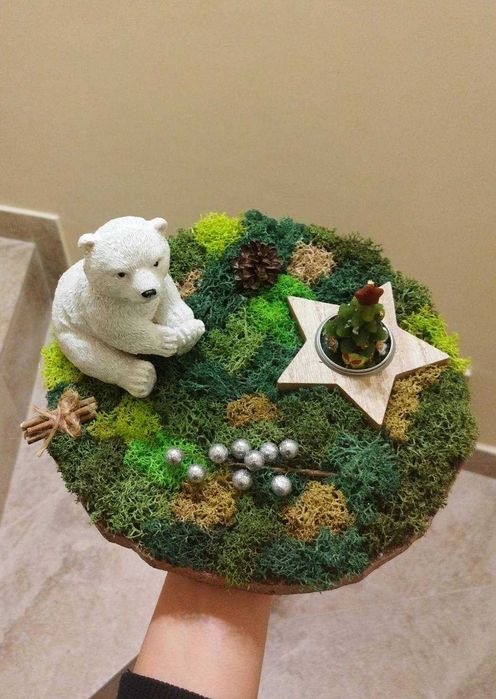 Икебана със скандинавски мъх