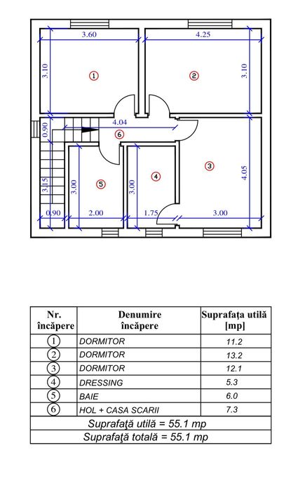 Pret redus!!!Proprietar casa noua P+1 – 3 dormitoare / 3 bai