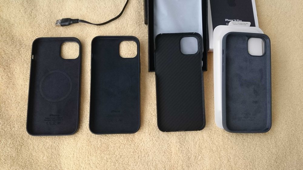 Калъф 4 броя и зарядна станция за Iphone 14 Plus