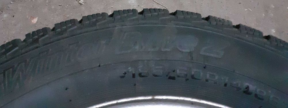 Джанти с руски зимни гуми 185/60/R14"Cordiant" DOT 2921 4*100  VWГолф